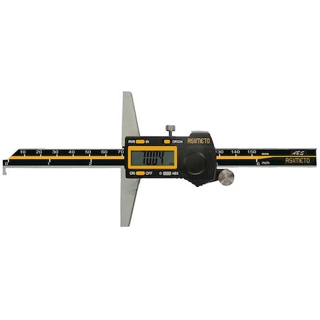 Asimeto 0-8" Asimeto Digital Depth Caliper With Single Hook 7322087